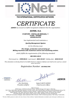 UNE ISO 9001  AENOR (ENGLISH)